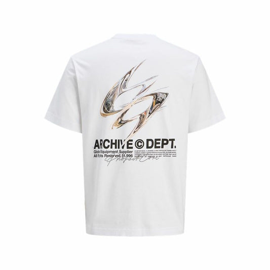 Jack & Jones Men’s Short Sleeve T-Shirt Jack & Jones Jcodynamic Dust Ss Crew White