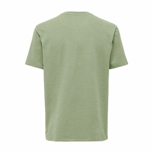 Only & Sons Men’s Short Sleeve T-Shirt Only & Sons Onskian Life Reg Seersucker Ss