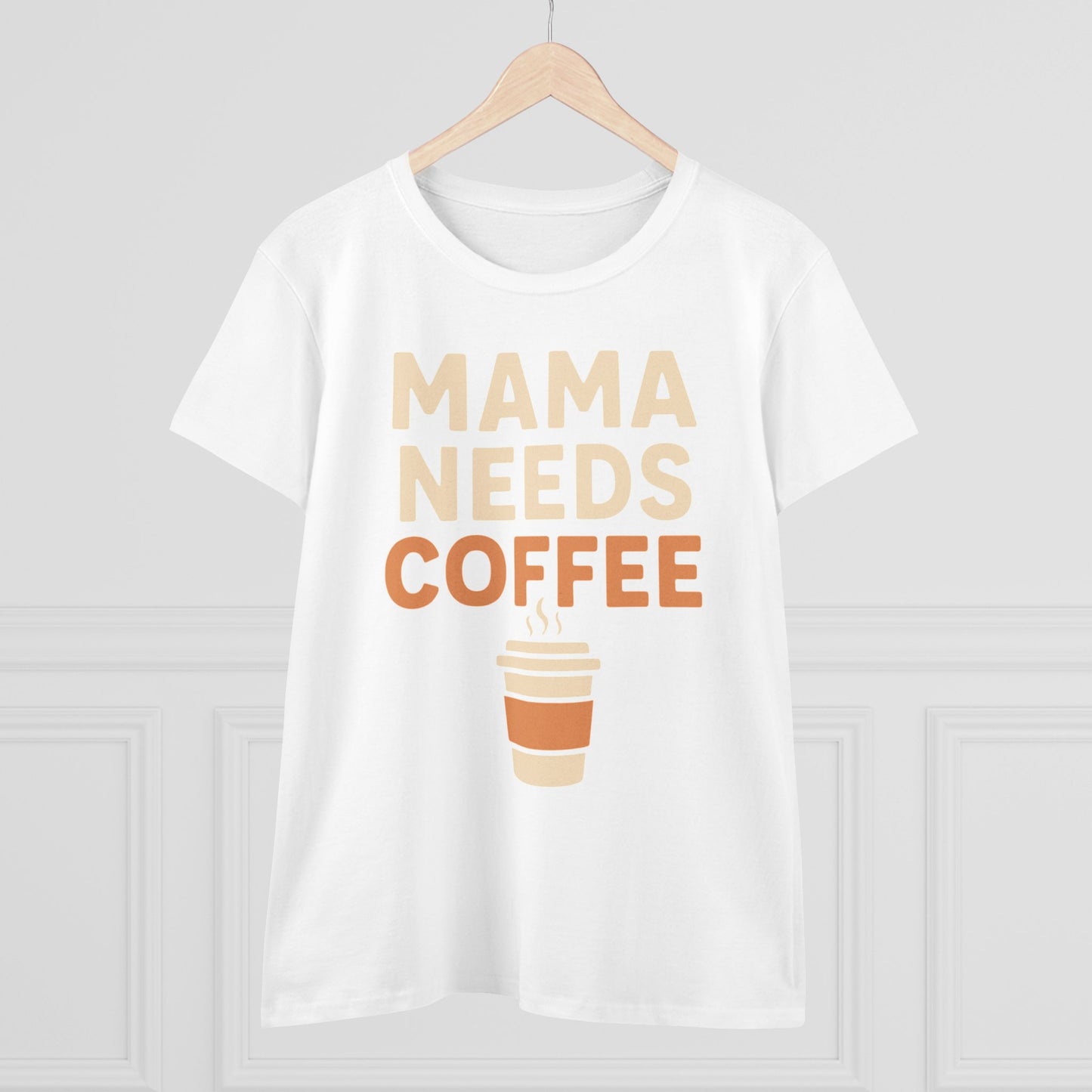Mama Needs Coffee Tee - Perfect for Moms, Coffee Lovers, Birthdays, Mother's Day, Casual Outfits