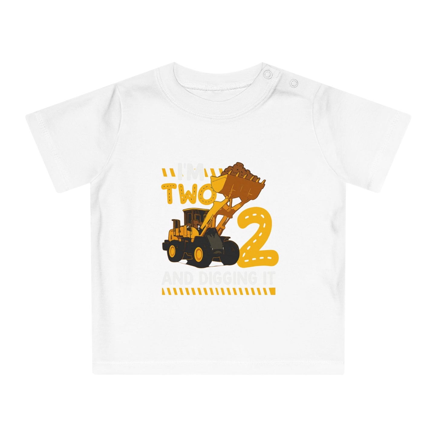 Construction Themed Baby T-Shirt – Perfect for Birthdays, Playtime, Gifts, Cute Outfit, Toddler Apparel