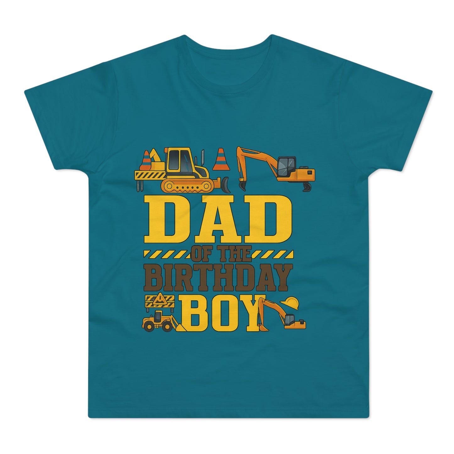 Dad of the Birthday Boy Construction T-Shirt, Birthday Gift, Dad T-Shirt, Father's Day Gift, Baby Shower Gift, Fun Dad Tee