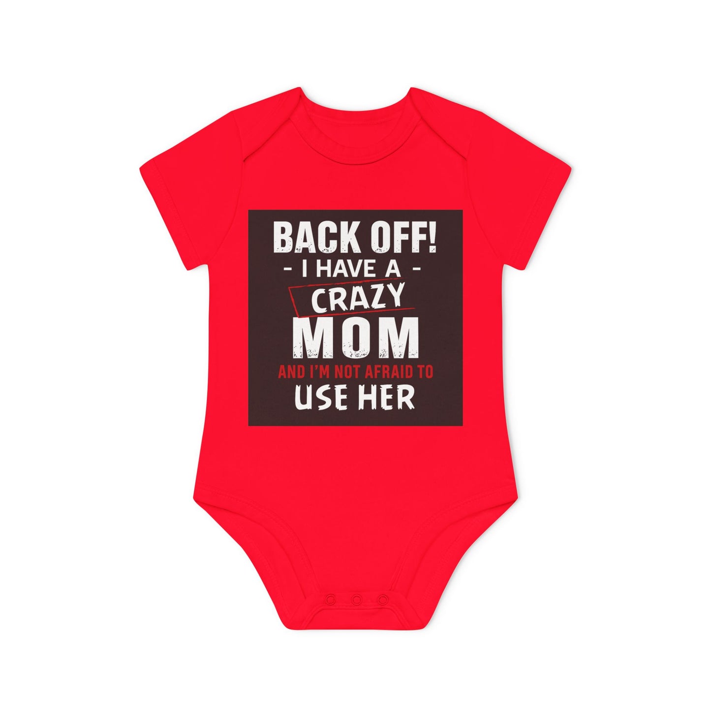 Funny Baby Bodysuit, Back Off Crazy Mom Gift, Baby Shower Outfit, Infant Clothing, Cute Baby Onesie, New Parent Humor