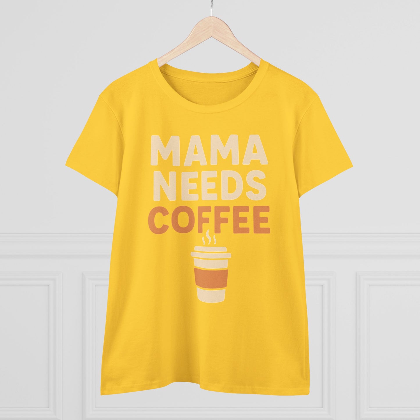 Mama Needs Coffee Tee - Perfect for Moms, Coffee Lovers, Birthdays, Mother's Day, Casual Outfits
