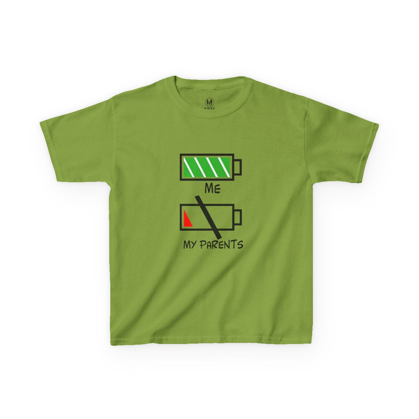 Recharge Your Kids' Energy Tee, Fun Kids Shirt, Battery Graphic Tee, Cute Gift for Boys and Girls, Cool Kids Apparel
