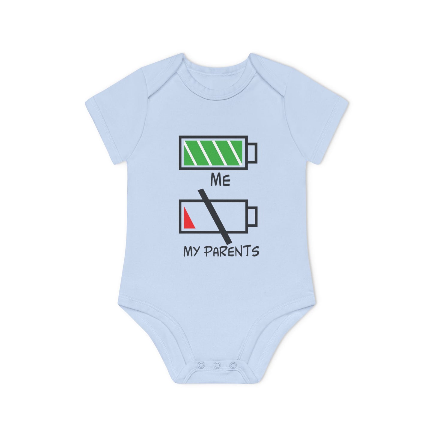 Cute Baby Bodysuit with Battery Design | Newborn Gift, Organic Cotton Onesie, Funny Baby Clothes, Baby Shower Present, Gift for Parents