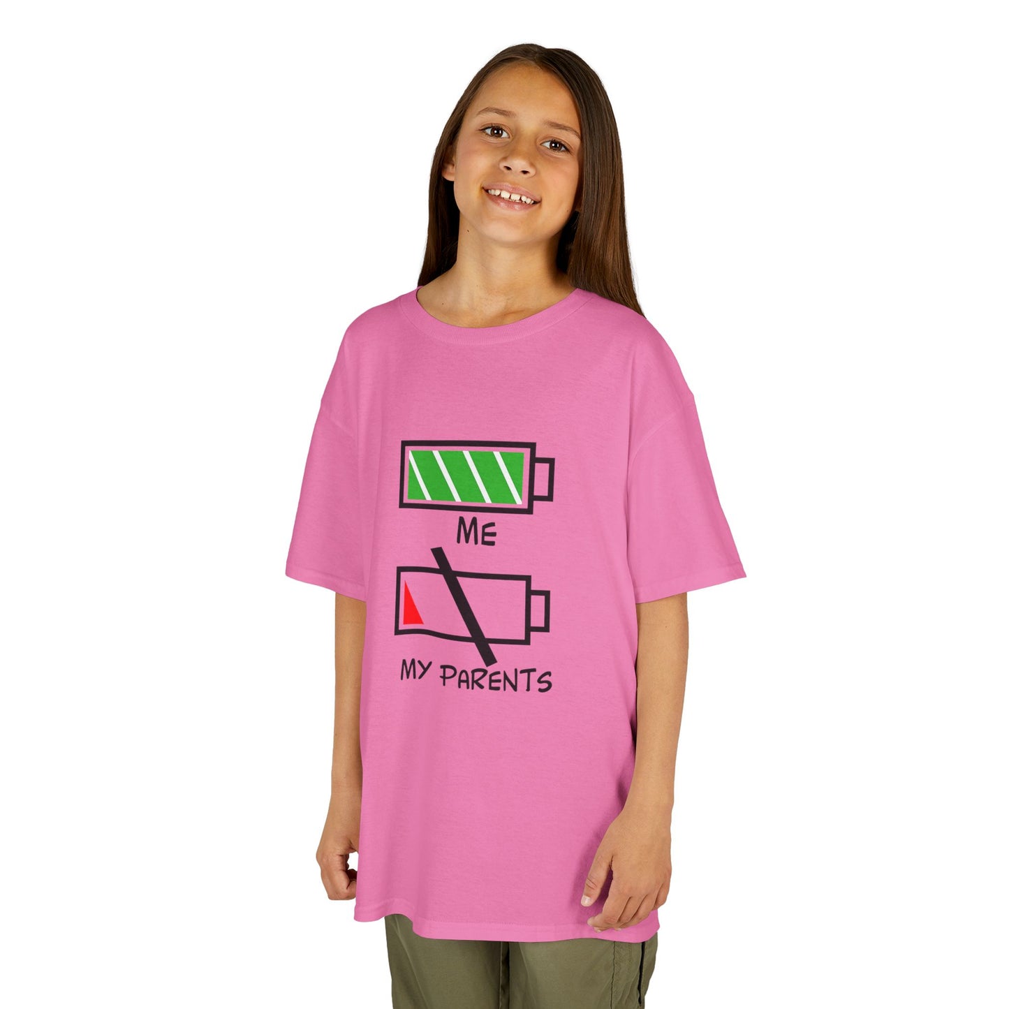 Recharge Your Kids' Energy Tee, Fun Kids Shirt, Battery Graphic Tee, Cute Gift for Boys and Girls, Cool Kids Apparel
