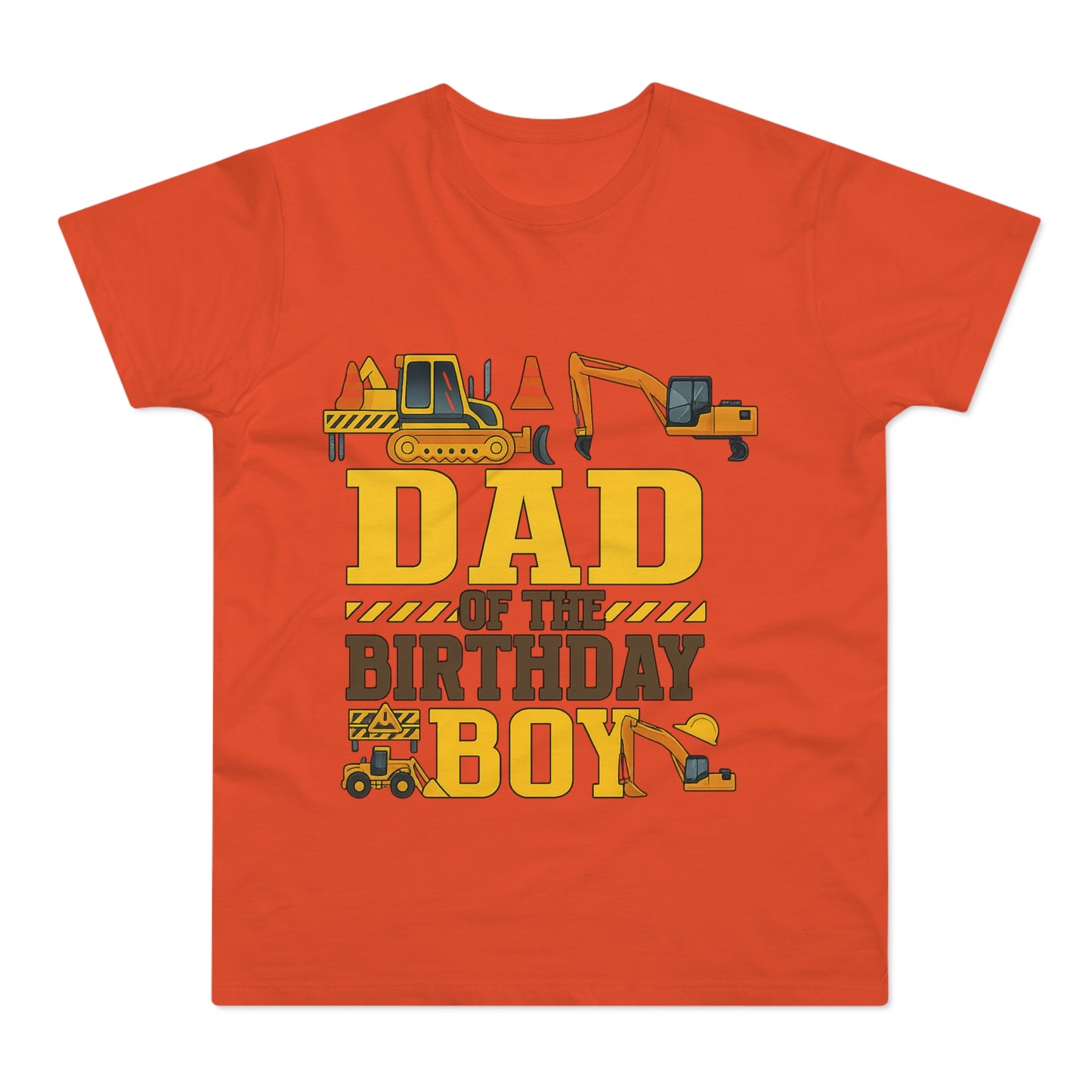 Dad of the Birthday Boy Construction T-Shirt, Birthday Gift, Dad T-Shirt, Father's Day Gift, Baby Shower Gift, Fun Dad Tee
