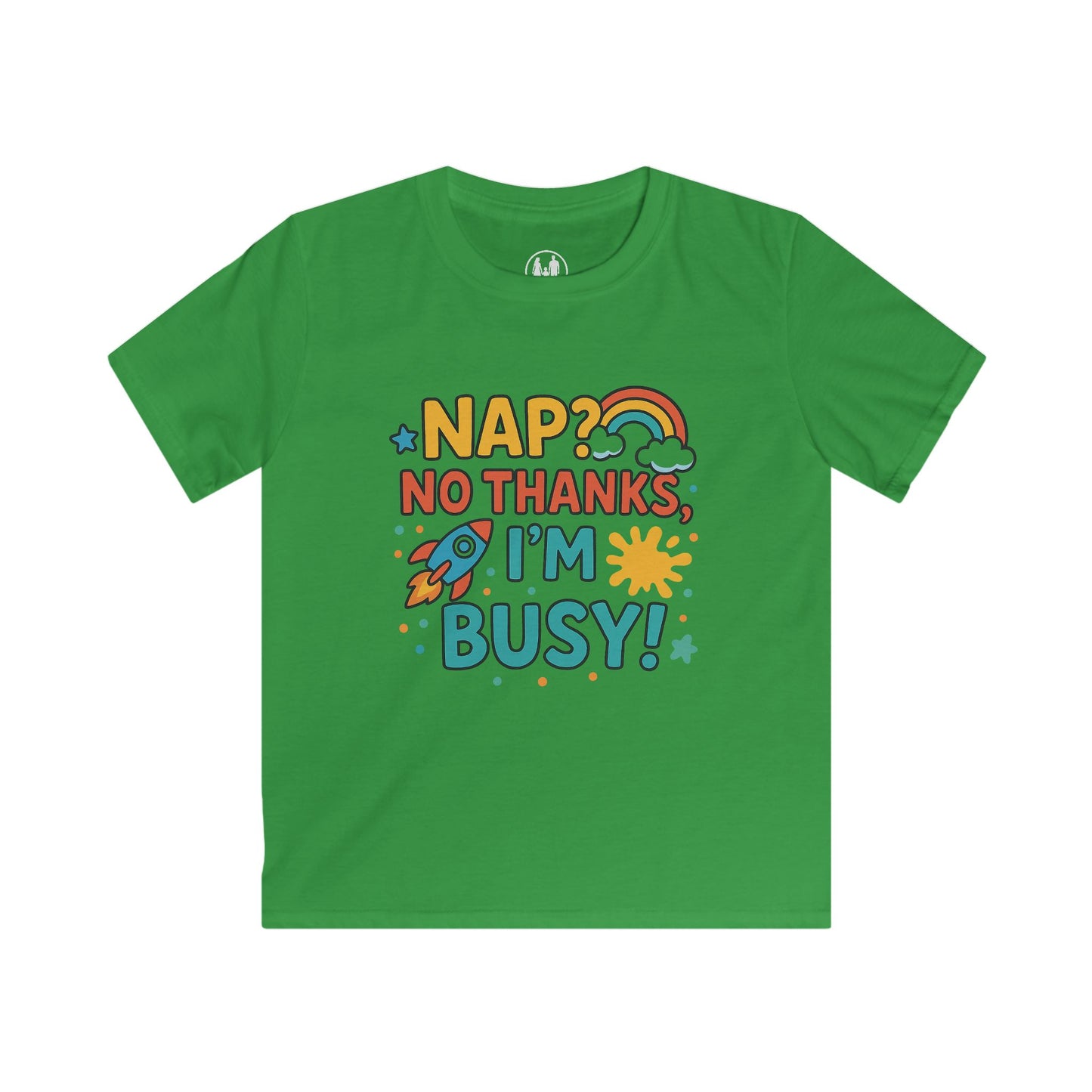 Kids Busy Tee with Fun Quote, Colorful Children's T-Shirt, Perfect Gift for Birthdays, Playtime, and Everyday Adventures
