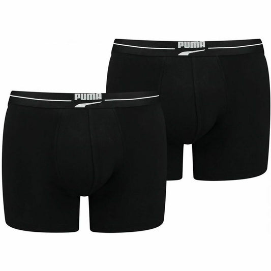 Puma Men's Boxer Shorts Puma Gentle Retro 2 Units Black