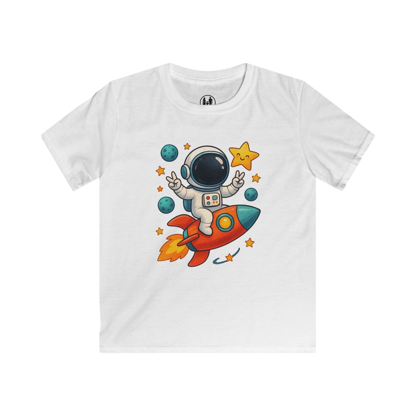 Kids Astronaut Rocket Tee, Space Adventure Shirt, Children's Fun Outfit, Birthday Gift, Summer Playwear, Cosmic Themed Clothing