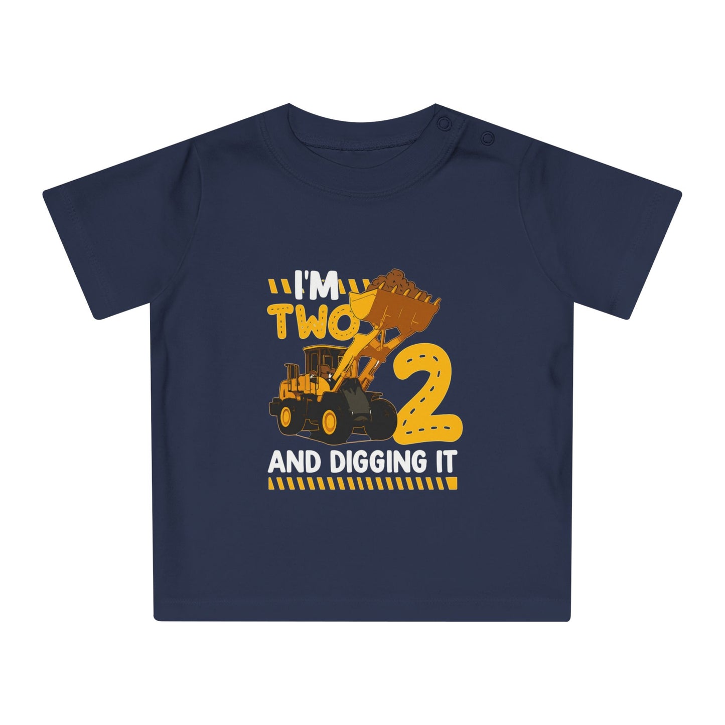Construction Themed Baby T-Shirt – Perfect for Birthdays, Playtime, Gifts, Cute Outfit, Toddler Apparel