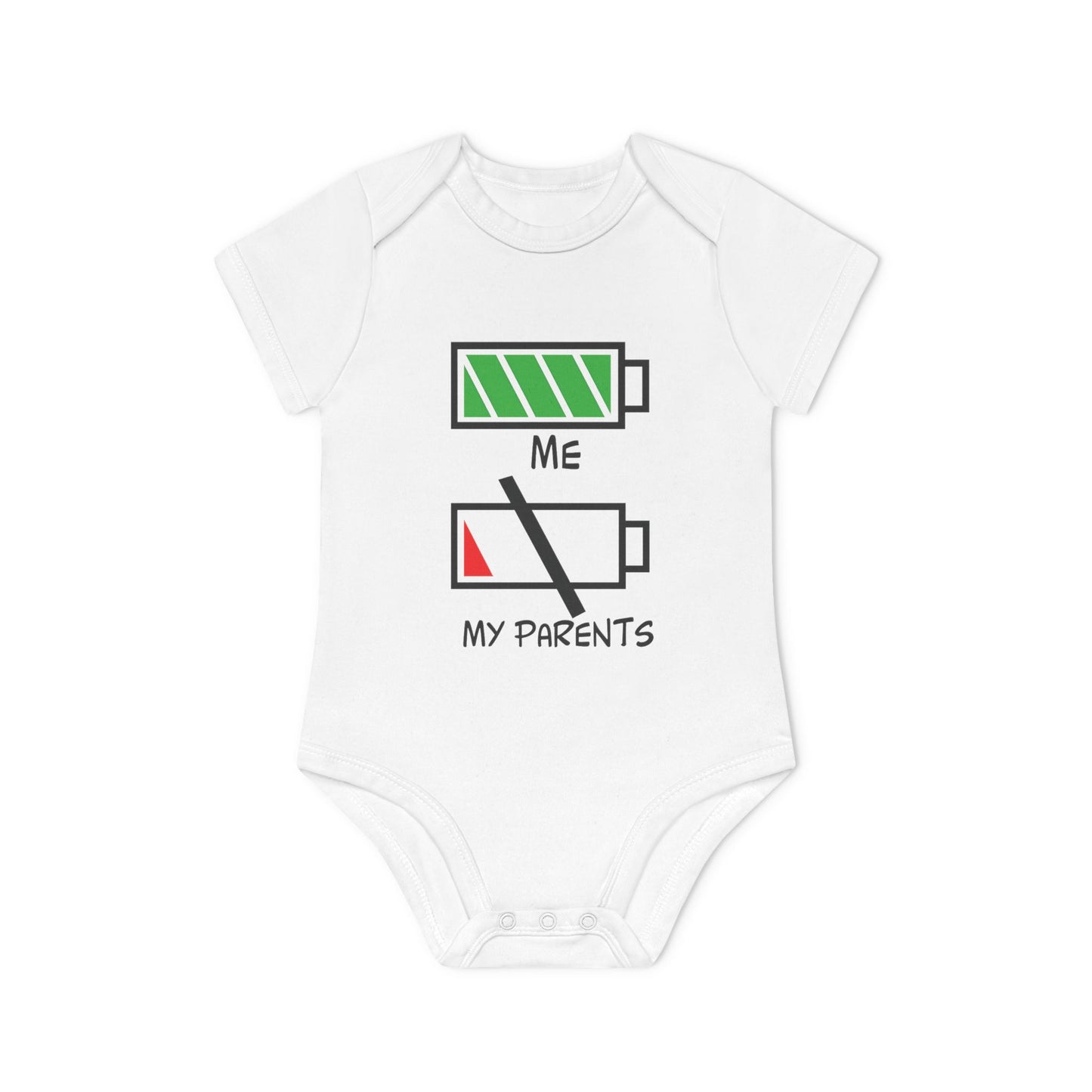 Cute Baby Bodysuit with Battery Design | Newborn Gift, Organic Cotton Onesie, Funny Baby Clothes, Baby Shower Present, Gift for Parents
