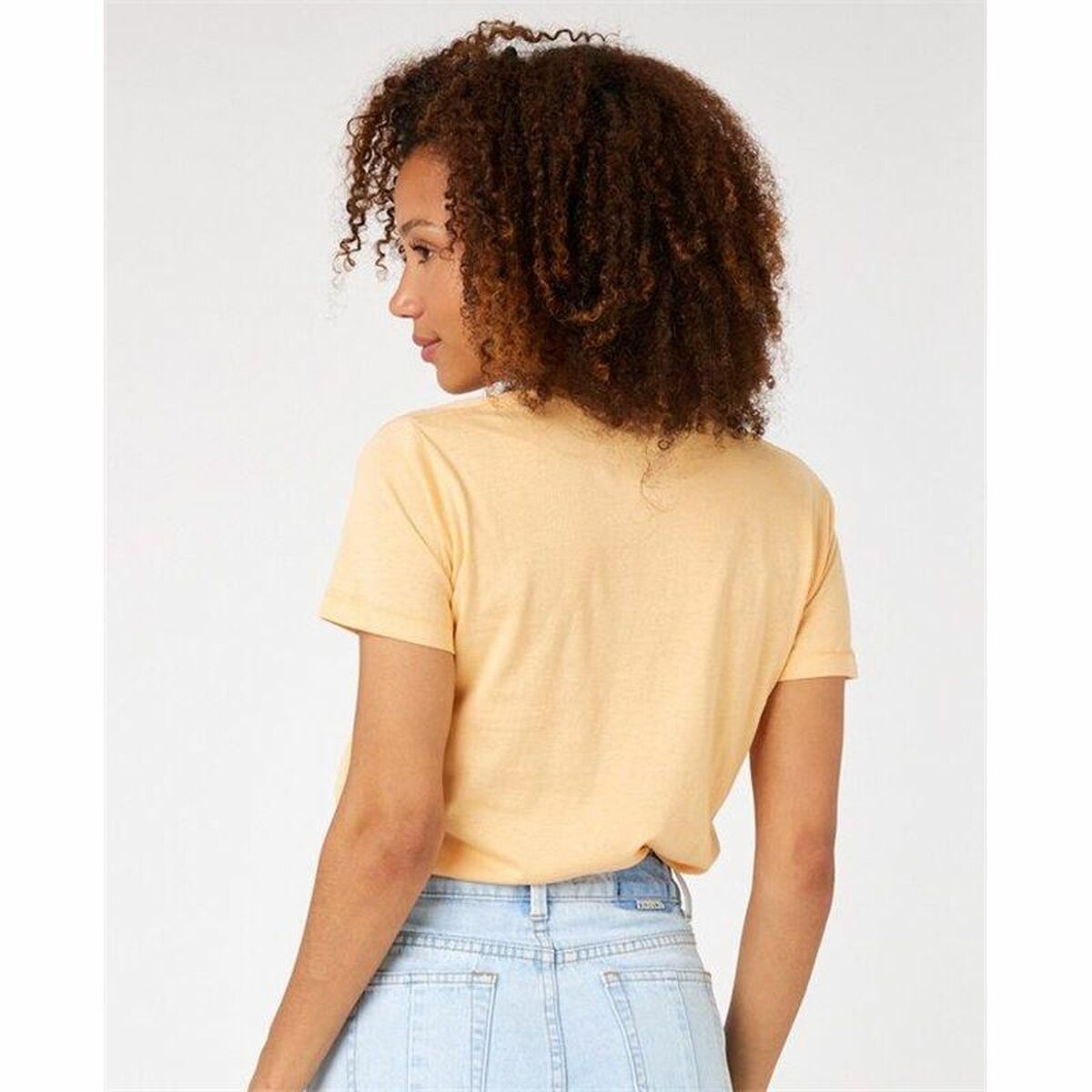 Rip Curl Short Sleeve T-Shirt Rip Curl Re-Entry Crew Beige