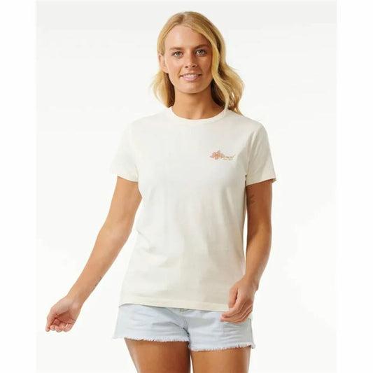 Rip Curl Women’s Short Sleeve T-Shirt Rip Curl Wild Bloom White