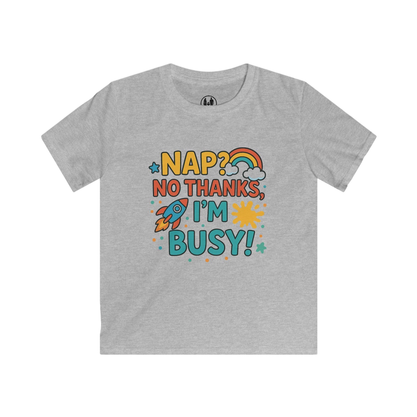 Kids Busy Tee with Fun Quote, Colorful Children's T-Shirt, Perfect Gift for Birthdays, Playtime, and Everyday Adventures