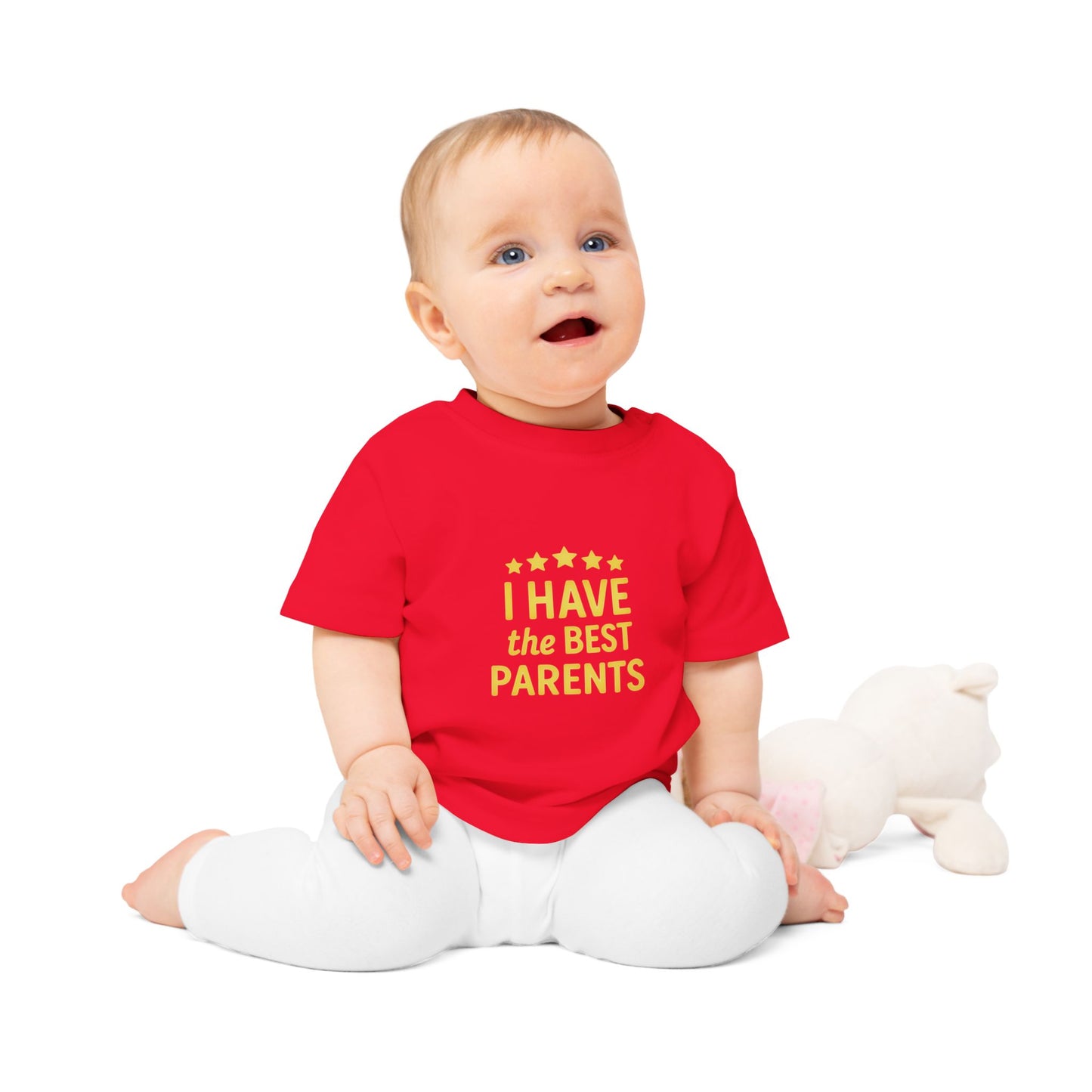 I Have the Best Parents Baby T-Shirt - Cute Infant Tee, Gift for New Parents, Baby Shower, Family Matching