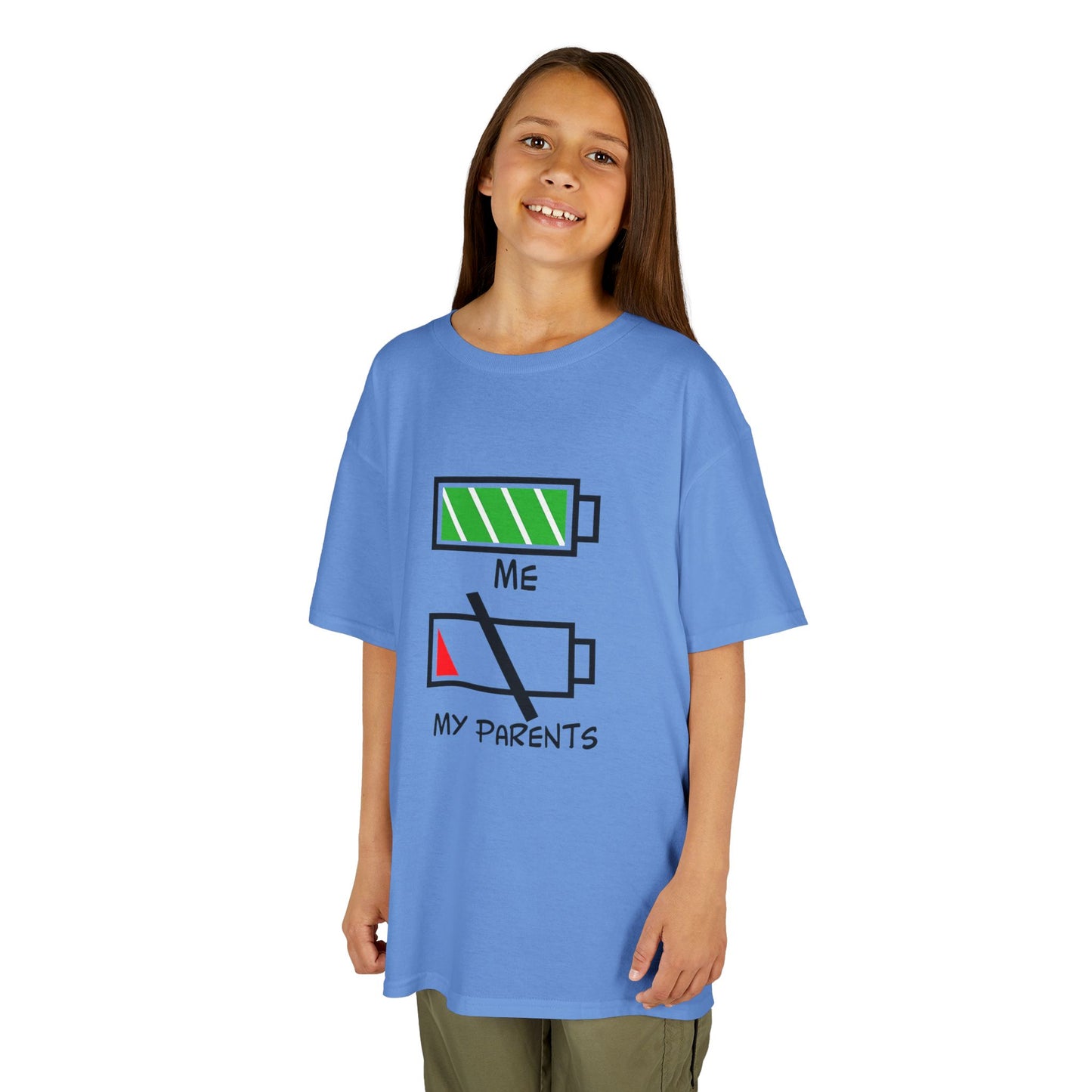Recharge Your Kids' Energy Tee, Fun Kids Shirt, Battery Graphic Tee, Cute Gift for Boys and Girls, Cool Kids Apparel