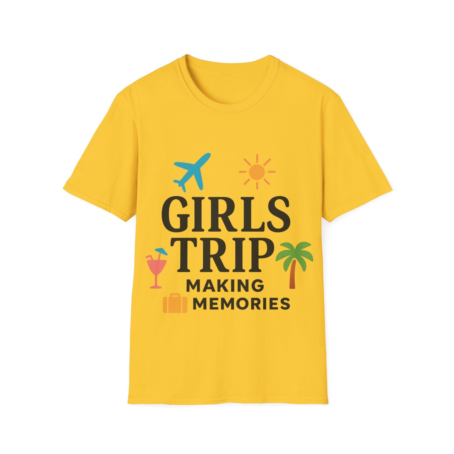 Girls Trip Making Memories T-Shirt | Unisex Vacation Tee | Perfect for Group Travel, Bachelorette Parties, Summer Adventures