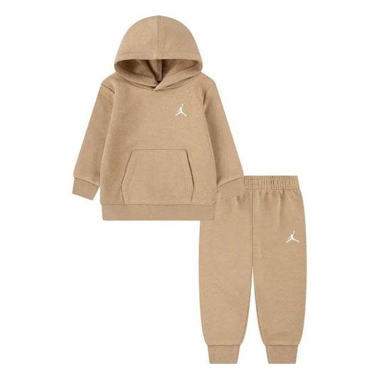 Jordan Sports Outfit For Baby Jordan Brooklyn Fleece Po Set Brown 2 Pieces