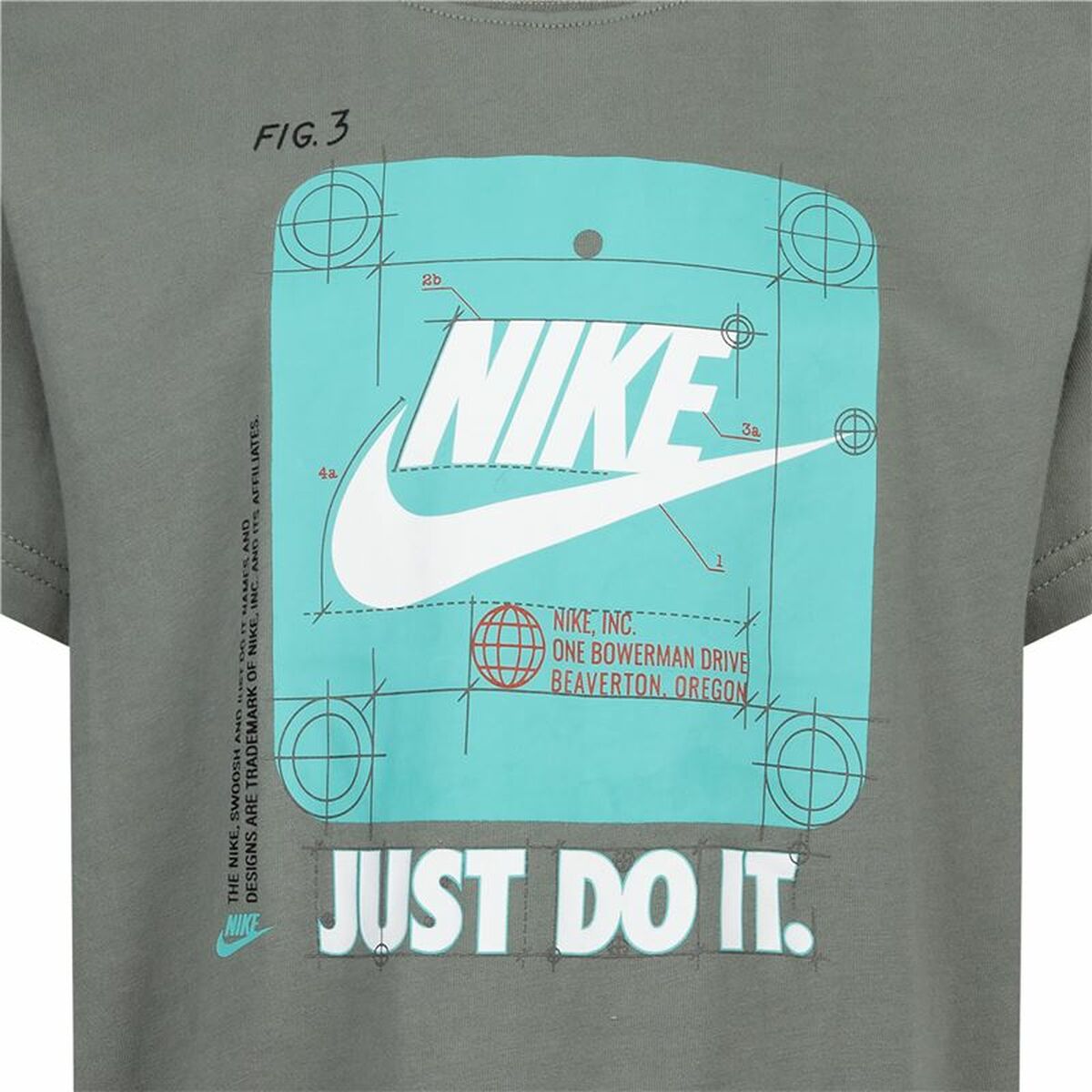 Nike Child's Short Sleeve T-Shirt Nike Future Utility Ss Dark Grey