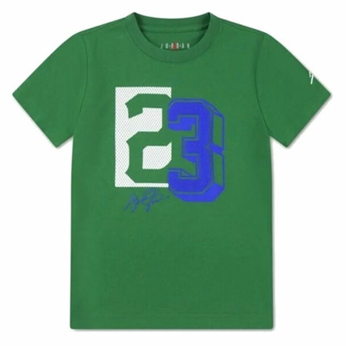 Jordan Child's Short Sleeve T-Shirt Jordan Jdb Jm 23 Mesh Ss Green