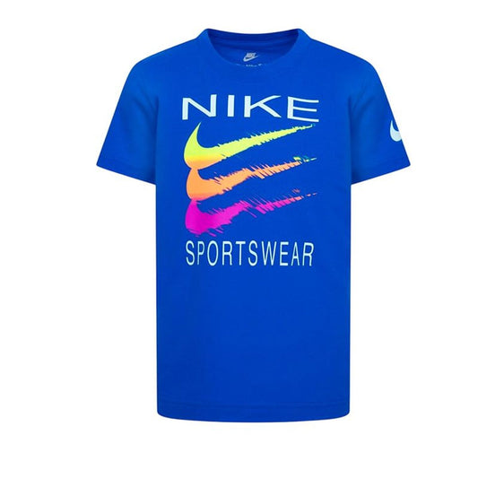 Nike Child's Short Sleeve T-Shirt Nike Sportswear Swoosh Blue