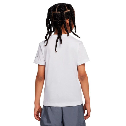 Nike Child's Short Sleeve T-Shirt Nike Sportswear Swoosh White