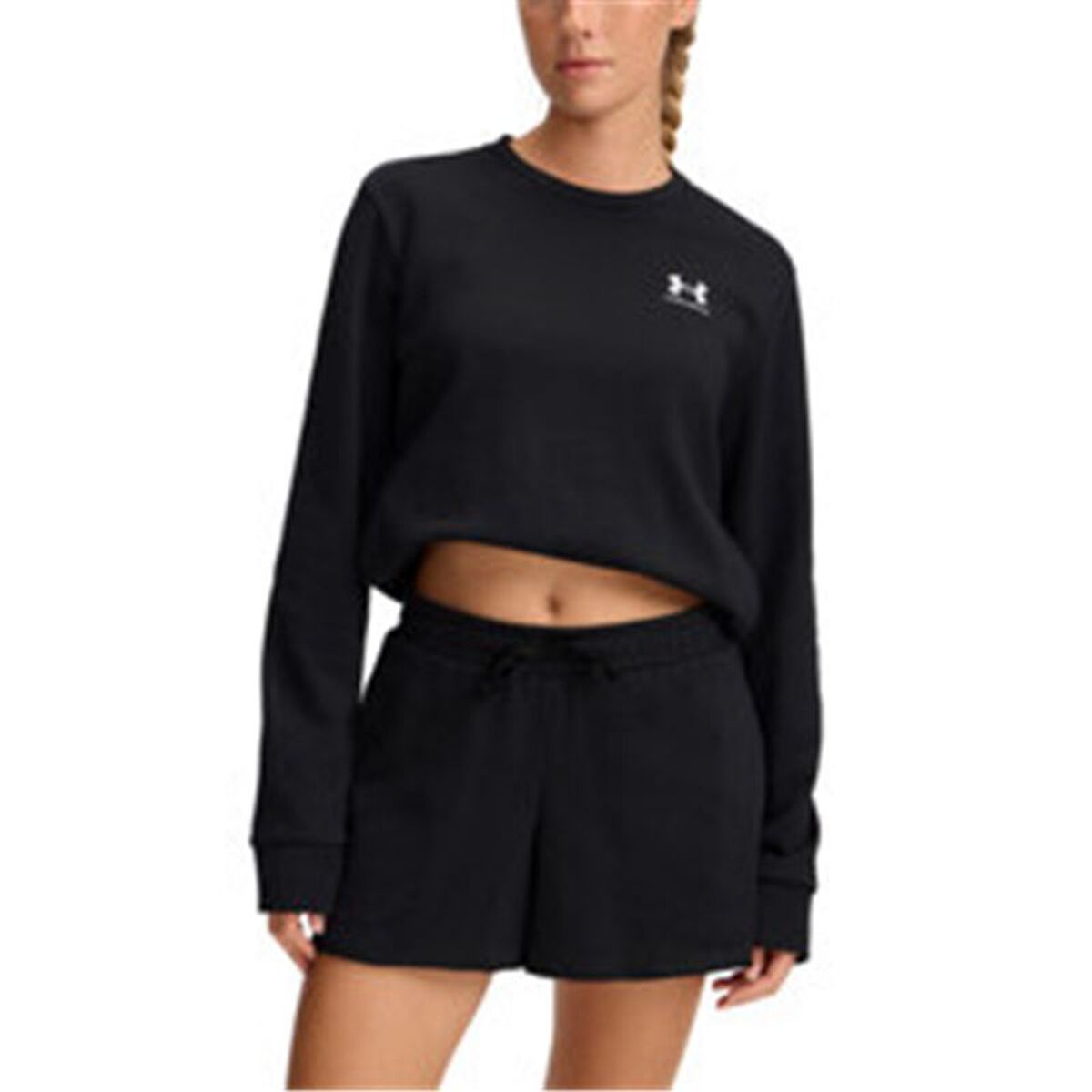 Under Armour Women’s Sweatshirt Without Hood Under Armour Rival Terry Crew Black