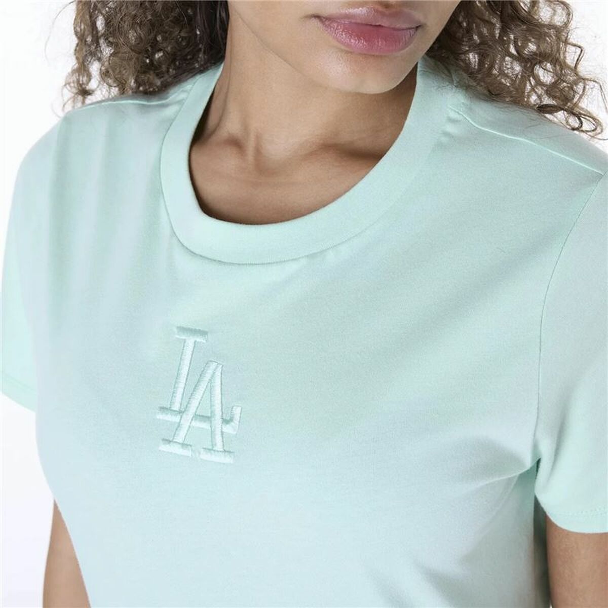New Era Women’s Short Sleeve T-Shirt New Era La Dodgers Mlb League Essential Aquamarine