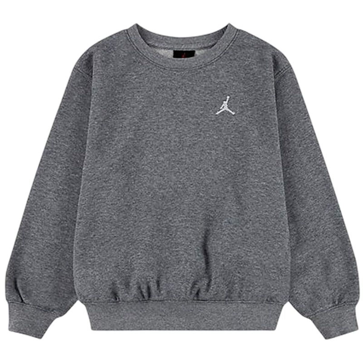 Jordan Hoodless Sweatshirt For Girls Jordan Mj Brkln Ft Crew Dark Grey