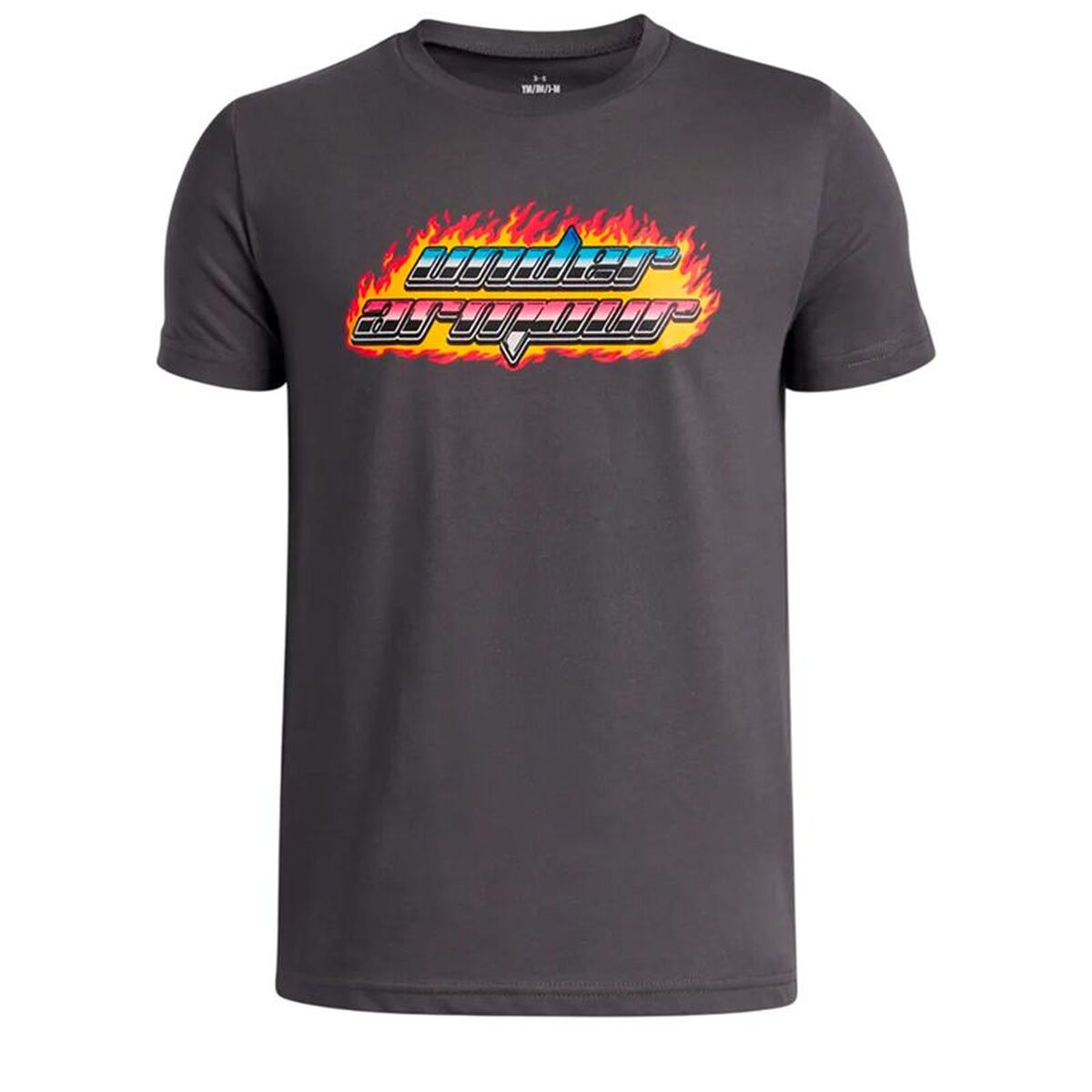 Under Armour Child's Short Sleeve T-Shirt Under Armour Flame Wm Ss Grey