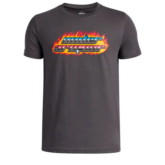 Under Armour Child's Short Sleeve T-Shirt Under Armour Flame Wm Ss Grey