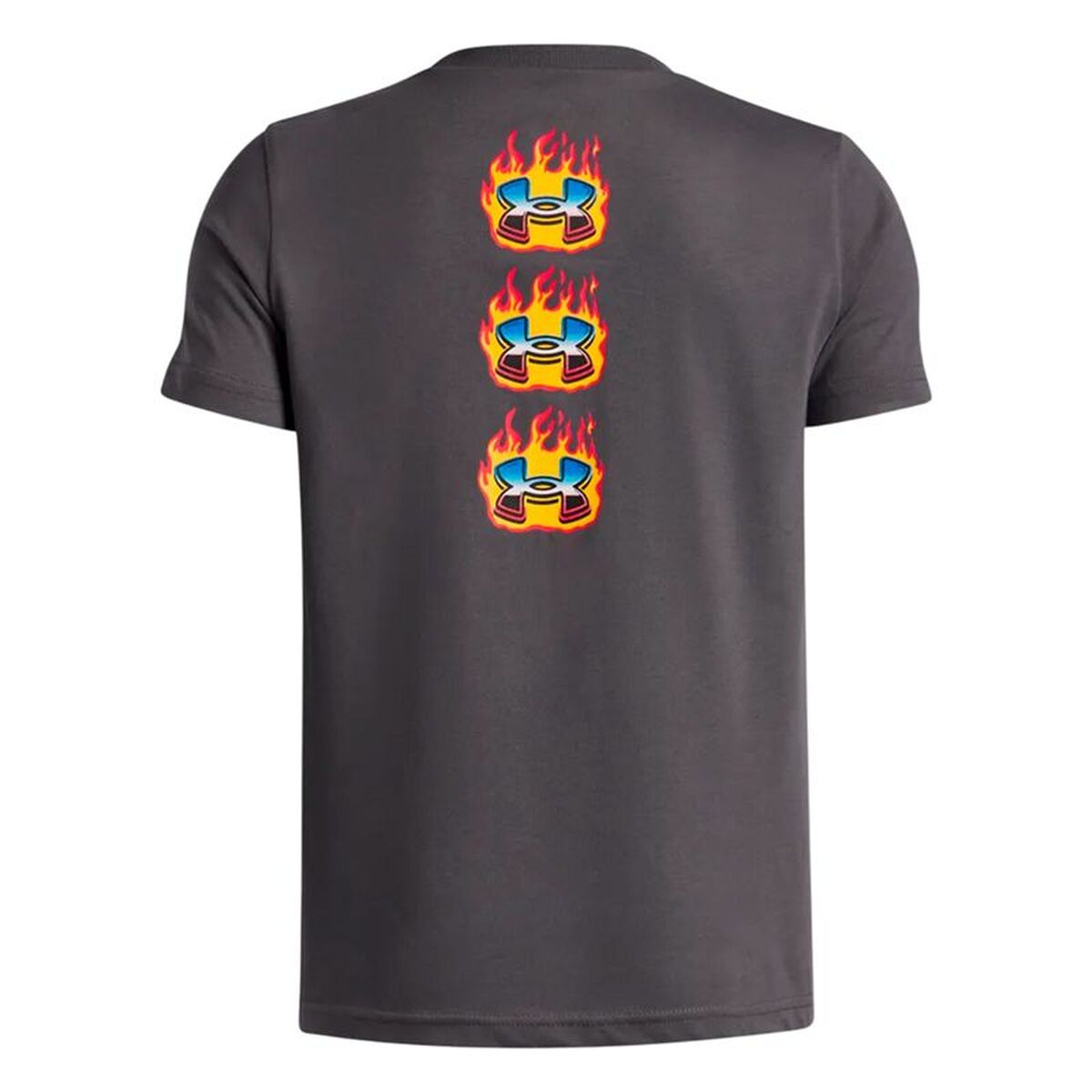 Under Armour Child's Short Sleeve T-Shirt Under Armour Flame Wm Ss Grey
