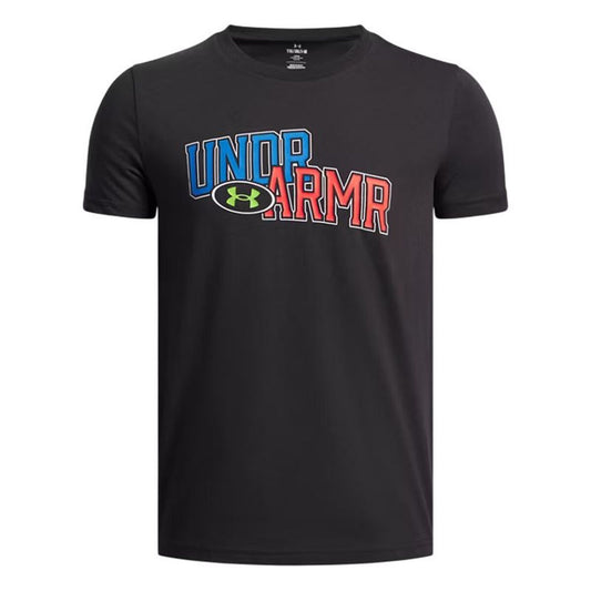 Under Armour Child's Short Sleeve T-Shirt Under Armour Flame Wm Ss Black