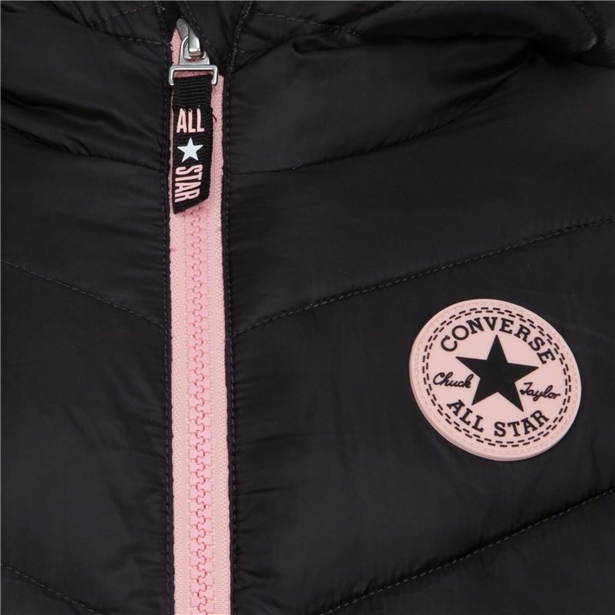 Converse Children's Jacket Converse Solid Mdwt Puffer Black