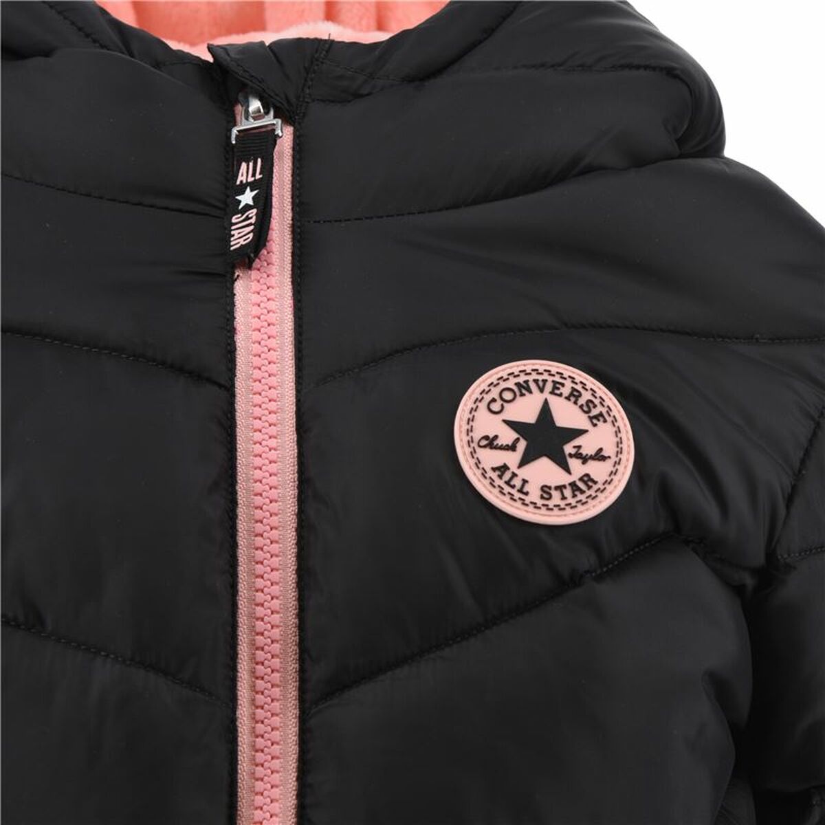 Converse Children's Jacket Converse Solid Mdwt Puffer Black
