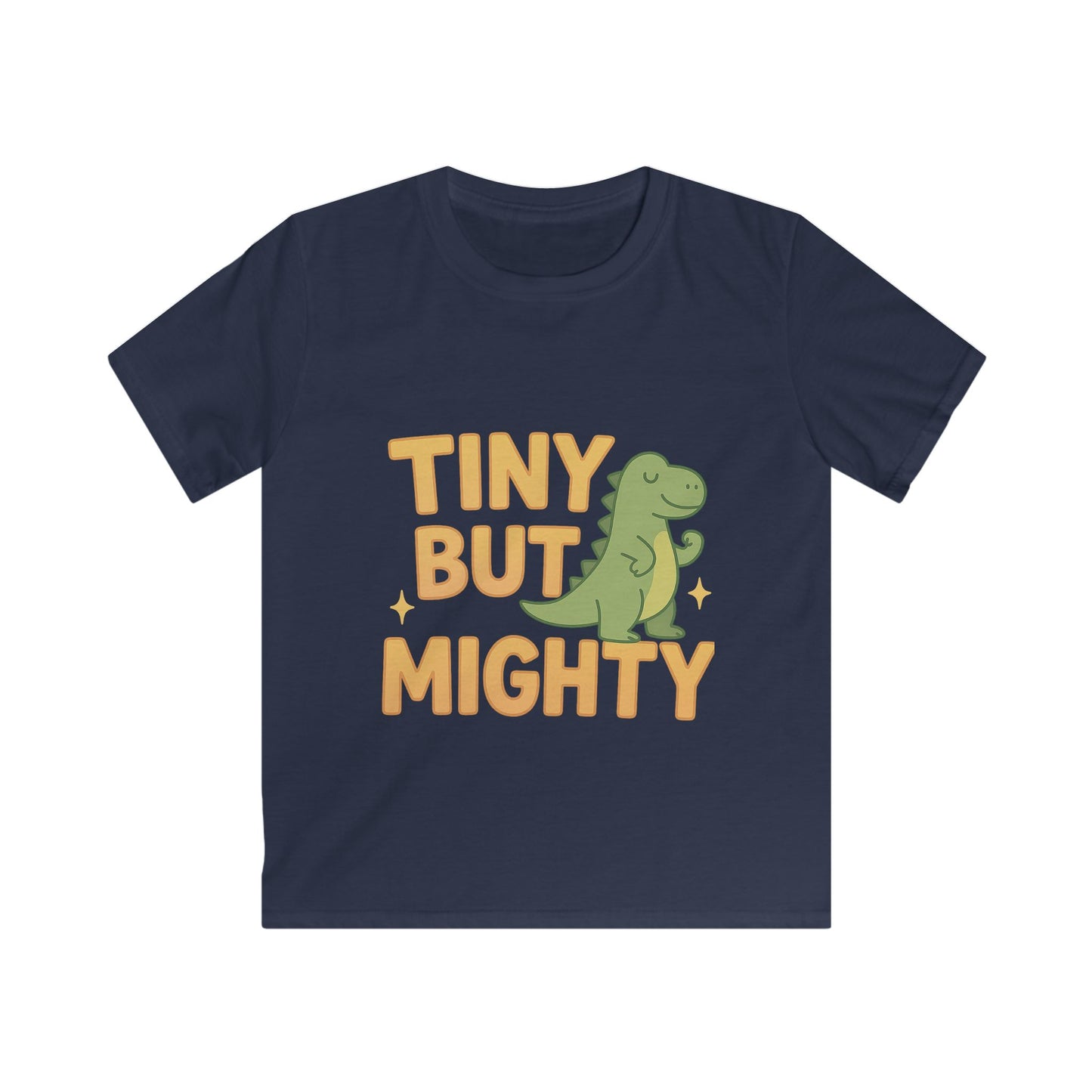 T-shirt enfant « Petit mais costaud » avec motif dinosaure