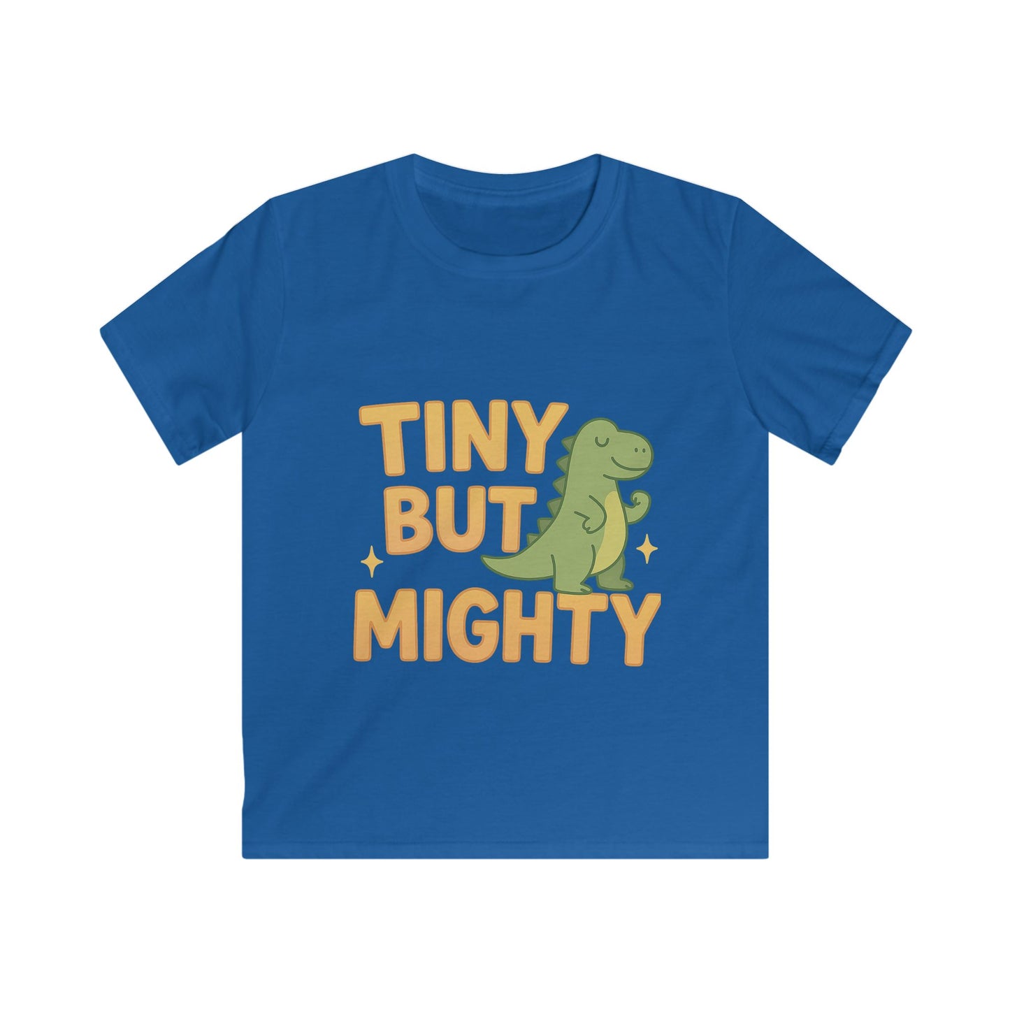 T-shirt enfant « Petit mais costaud » avec motif dinosaure
