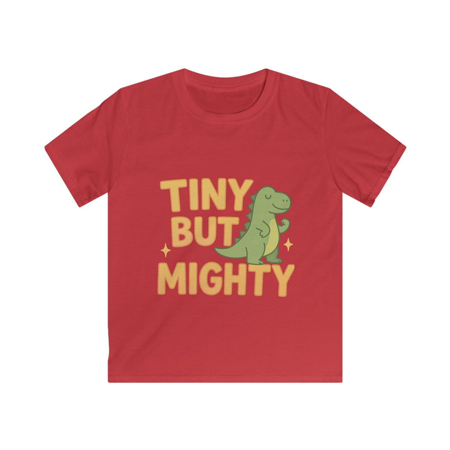 T-shirt enfant « Petit mais costaud » avec motif dinosaure