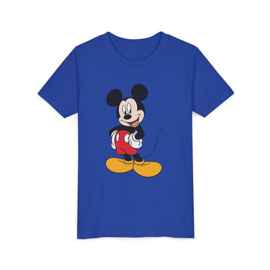 Mickey Mouse Youth Tee, Fun Kids T-Shirt, Disney Short Sleeve, Birthday Gift, Playful Summer Shirt