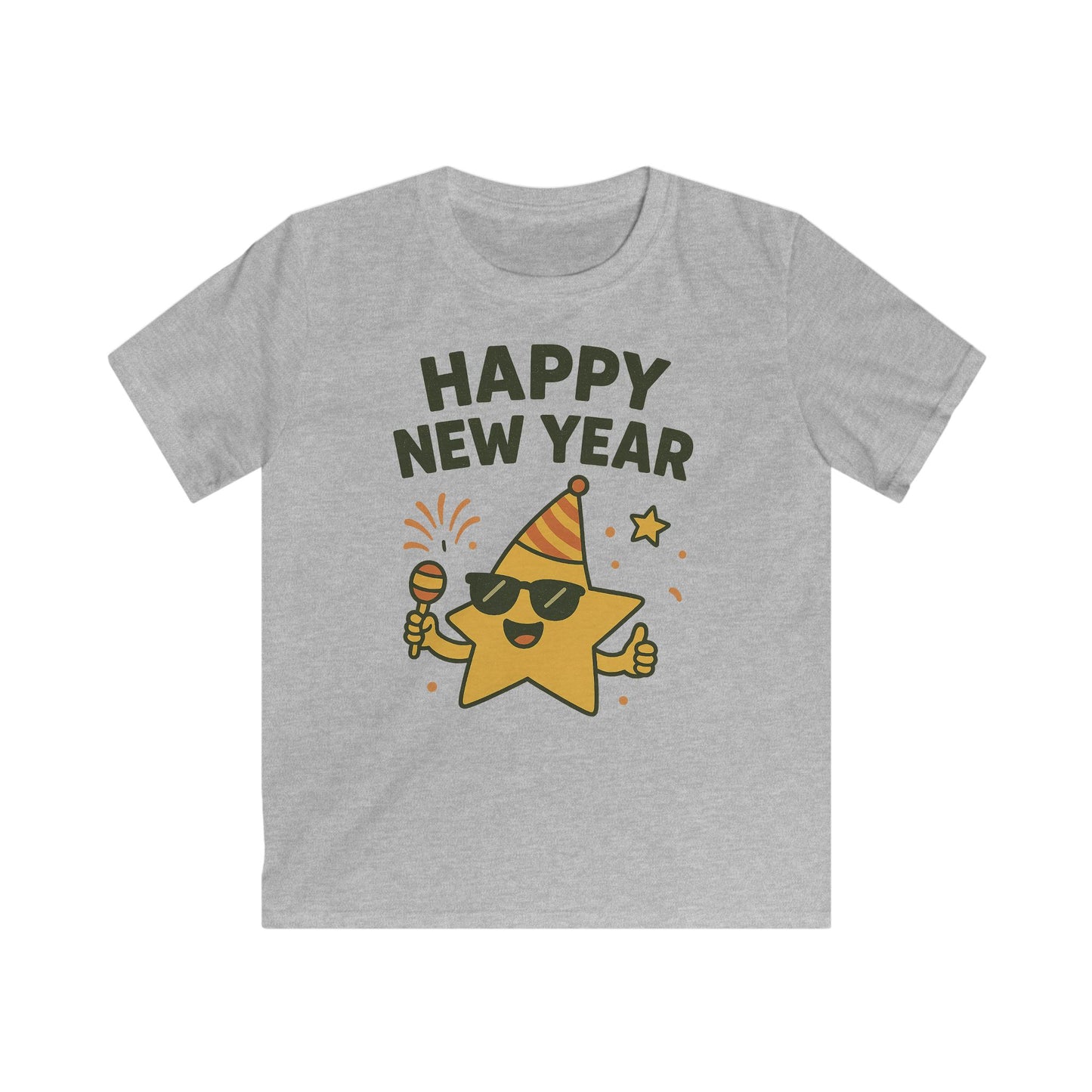 Niedliches Party-Star-T-Shirt „Frohes Neues Jahr“