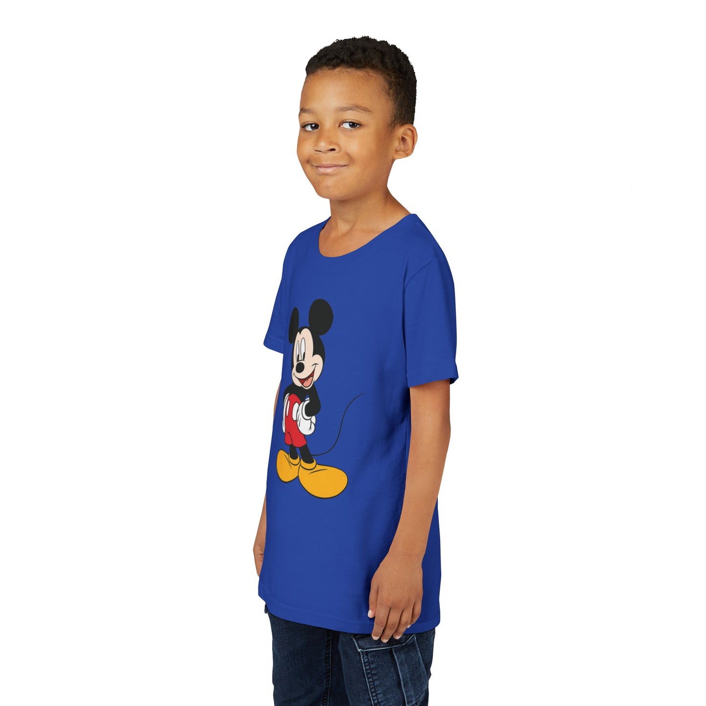 Mickey Mouse Youth Tee, Fun Kids T-Shirt, Disney Short Sleeve, Birthday Gift, Playful Summer Shirt