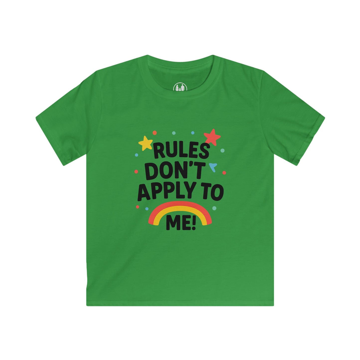 Colorful Kids Tee - Rules Don't Apply to Me! | Fun Kids Apparel, Youth Birthday Gift, Playtime Top, Gift for Little Rebels, Rainbow [...]