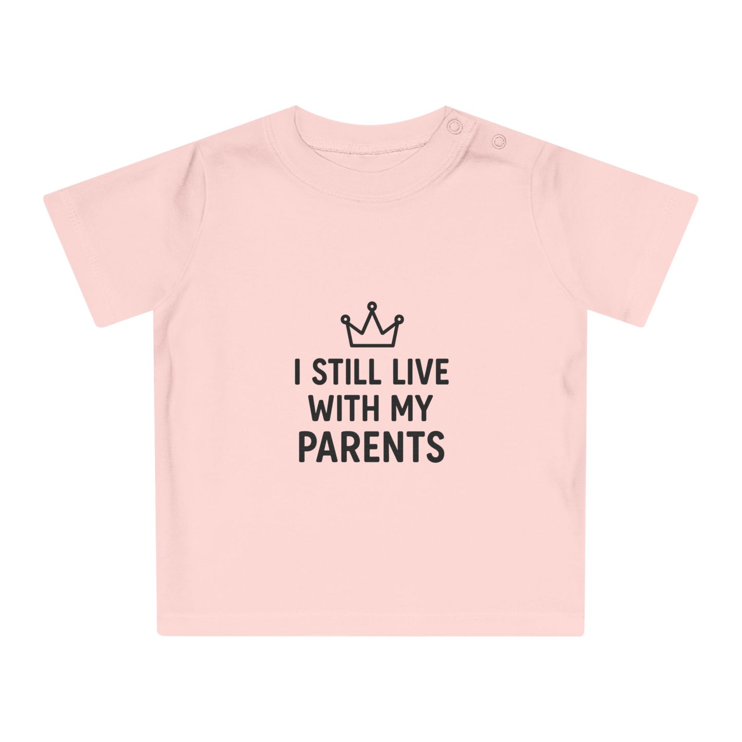 Playful Baby T-Shirt: "I Still Live With My Parents" - Adorable Gift for New Parents, Baby Shower, Fun Family Photos, Cute Infant [...]