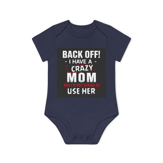 Funny Baby Bodysuit, Back Off Crazy Mom Gift, Baby Shower Outfit, Infant Clothing, Cute Baby Onesie, New Parent Humor