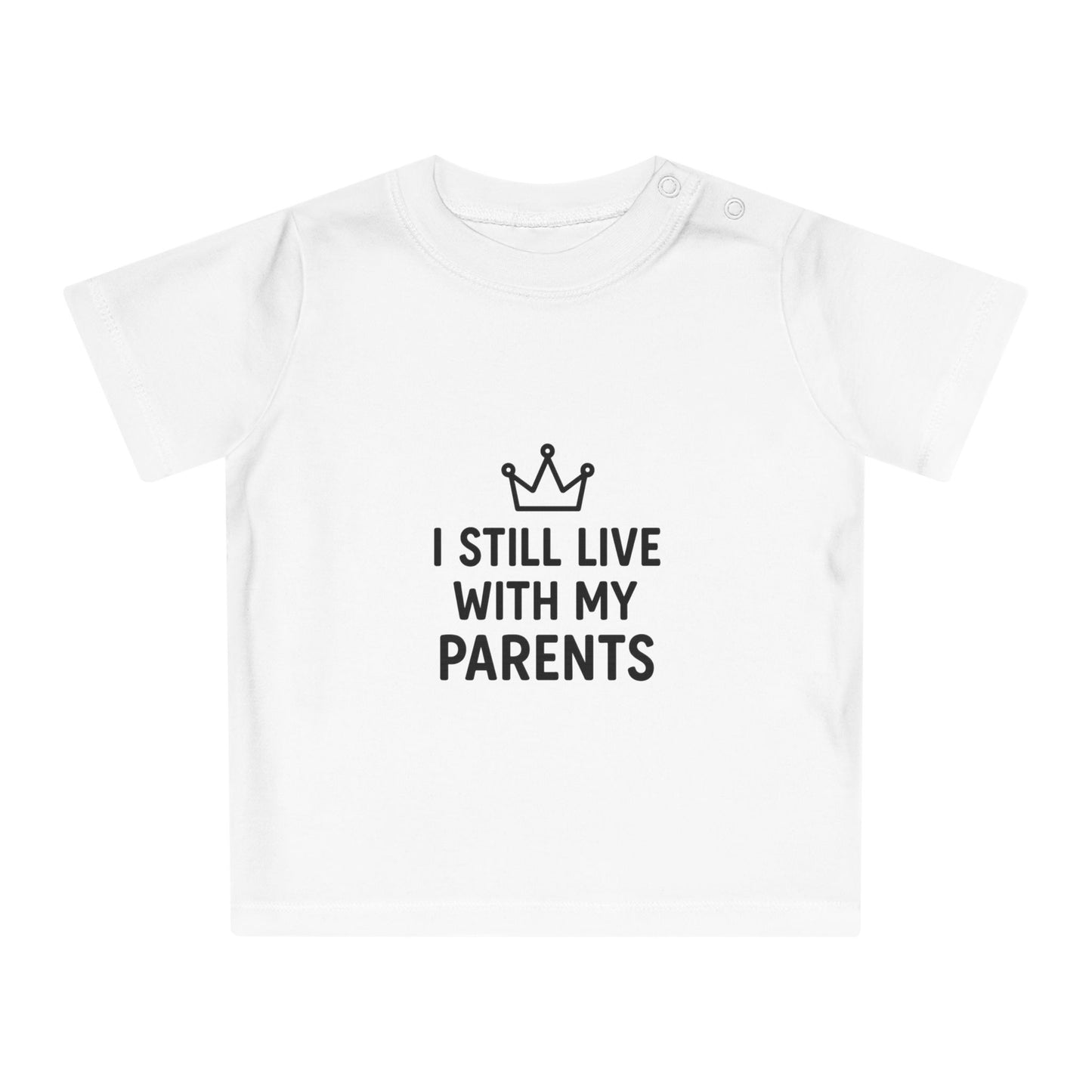 Playful Baby T-Shirt: "I Still Live With My Parents" - Adorable Gift for New Parents, Baby Shower, Fun Family Photos, Cute Infant [...]