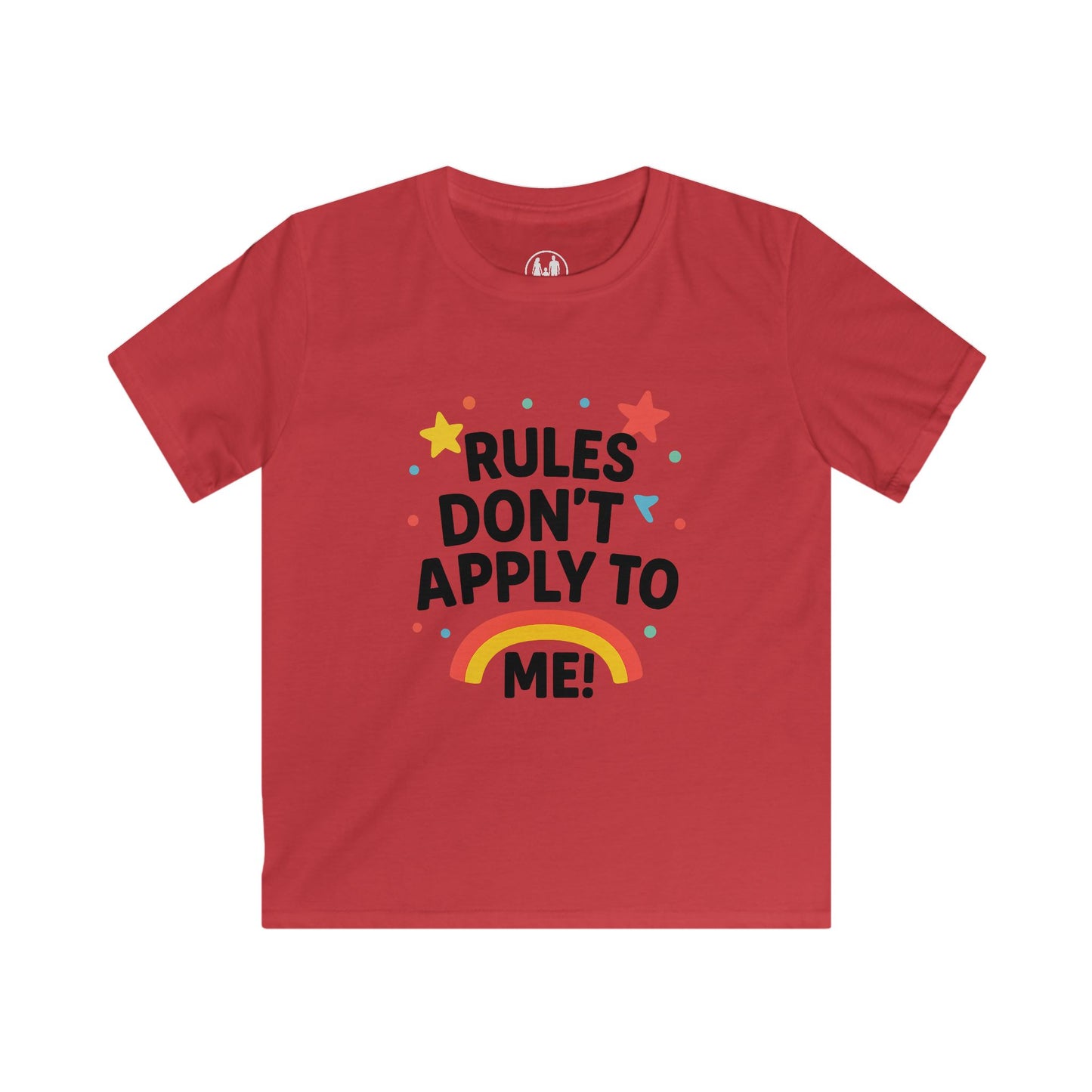 Colorful Kids Tee - Rules Don't Apply to Me! | Fun Kids Apparel, Youth Birthday Gift, Playtime Top, Gift for Little Rebels, Rainbow [...]