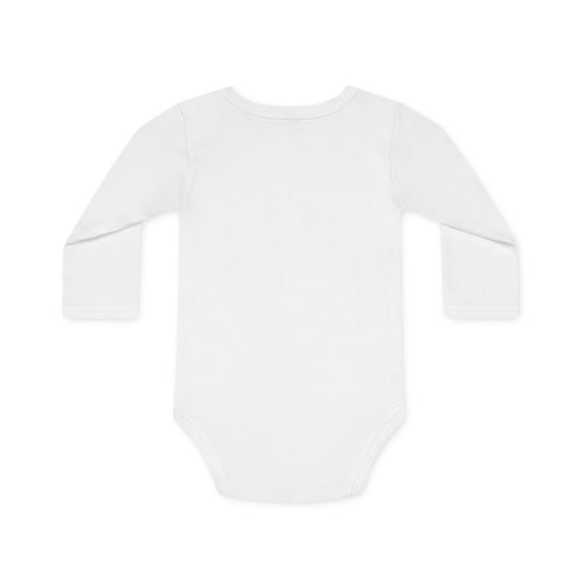 Baby Long-Sleeve Organic Bodysuit, Adorable Infant Clothing, Gift for New Parents, Baby Shower Present, Soft Organic Cotton Outfit
