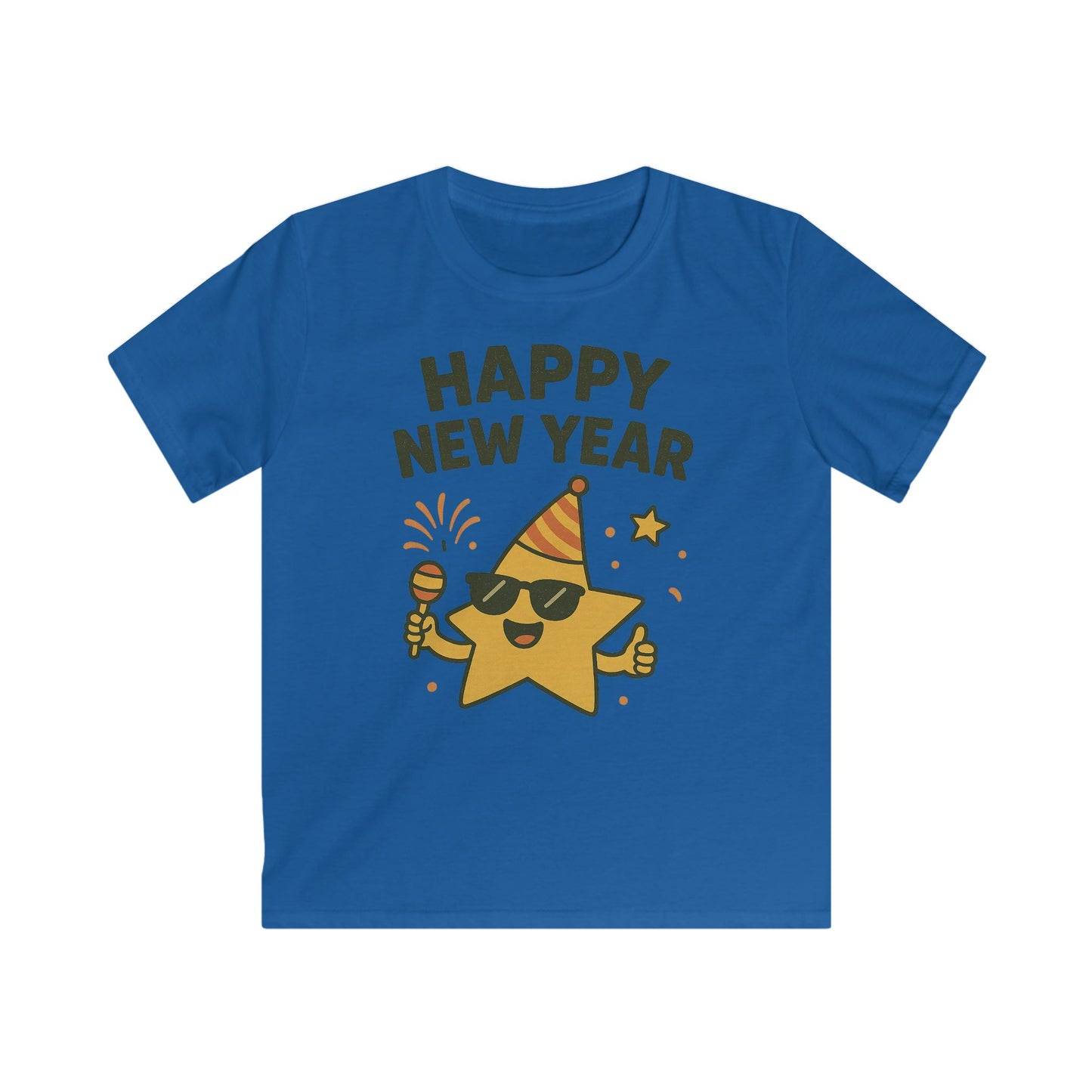 Niedliches Party-Star-T-Shirt „Frohes Neues Jahr“