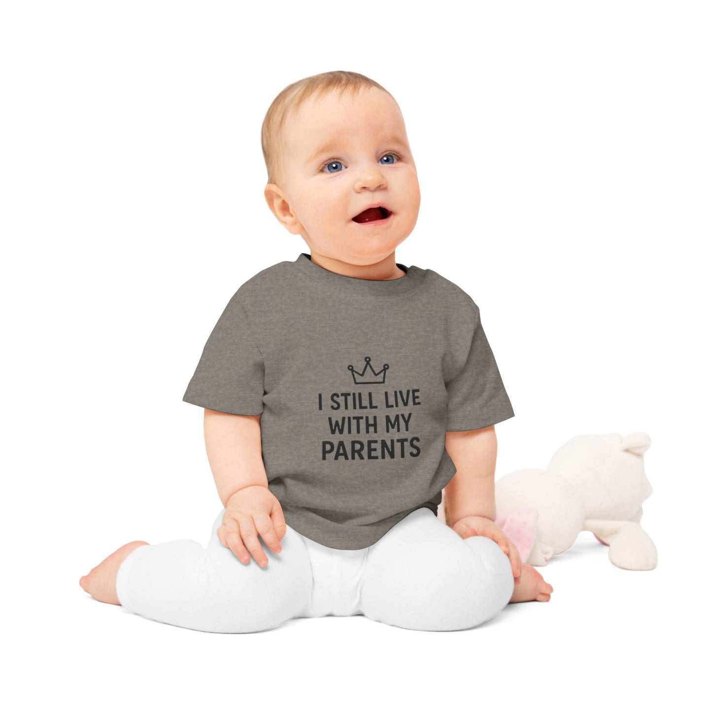Playful Baby T-Shirt: "I Still Live With My Parents" - Adorable Gift for New Parents, Baby Shower, Fun Family Photos, Cute Infant [...]